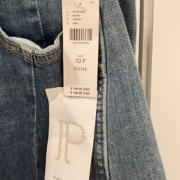 ANTHOLOGY - NWTs Kenna Mid Rise Barrel Jean by Pilcro Petite 32 - Picture 6 of 8